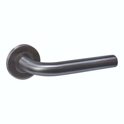 Intersteel DeurklinkQ 02 op rond rozet antraciet - 1329.102202