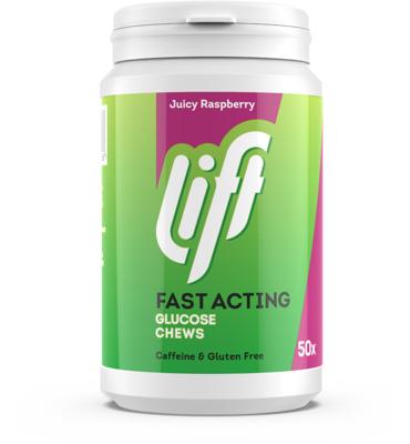 Lift Fast Acting Glucose Kauwtabletten - Framboos Lift Fast Acting Glucose Kauwtabletten - Framboos