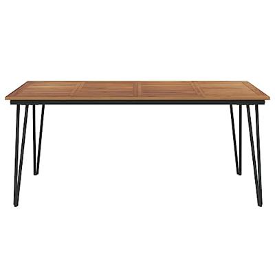 Tuintafel met haarspeldpoten 180x90x75 cm massief acaciahout