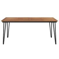 Tuintafel met haarspeldpoten 180x90x75 cm massief acaciahout - thumbnail