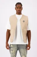 Black Bananas Monogram Quilted Vest Heren Bruin - Maat L - Kleur: Bruin | Soccerfanshop - thumbnail