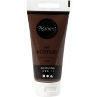 Creativ Company Pigment art acrylverf burnt umber bruin, 75ml - thumbnail