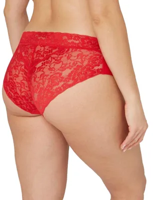 Secrets Hipster kant - 30172 - Seamless kanten vrouwen ondergoed - Invisible - M - Rood | Dames slip - Onderbroek - Ondergoed - M - Onderbroek - -