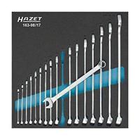 HAZET Ring-steeksleutelset 163-98/17 · Buitentwaalfkant tractieprofiel · 17-delig · 6 - 24 - thumbnail