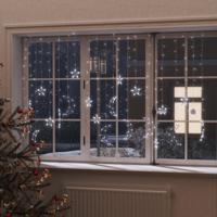 VidaXL Lichtslinger ster en maan afstandsbediening 345 led's koudwit - thumbnail