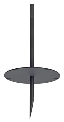 Aardpin aluminium antraciet voor ADEGAN/PLENUM