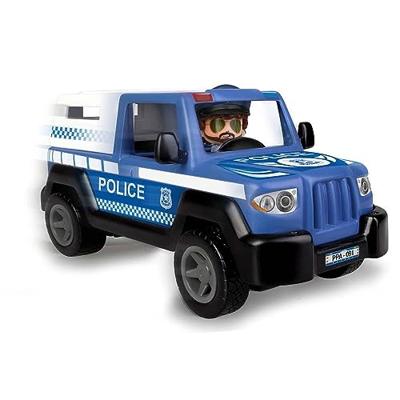 Famosa Pinypon - politiewagen met trailer, boot en speelfiguur Famosa Pinypon - politiewagen met trailer, boot en speelfiguur