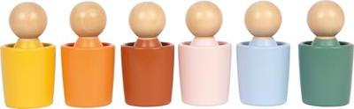 Montessori sorteerbeker met figuurtjes small foot meerkleurig