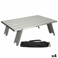 Vouwtafel Aktive Zilverkleurig Aluminium 40 x 13 x 28,5 cm (4 Stuks) - thumbnail