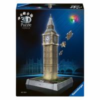 Ravensburger 3d puzzel iconics big ben - met licht - 235st. - thumbnail