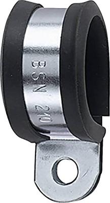 HellermannTyton AFCS63-GS/PVC-BK/ML Bevestigingsklem Schroefbaar 166-50608 Bundel-Ø (bereik) 63 mm (max) Met chloropreen-beschermprofiel Metaal, Zwart 1 stuk(s)