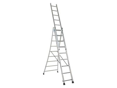 LADDER ALU NIVODOR 3X09 UITGEWIJDE BASIS