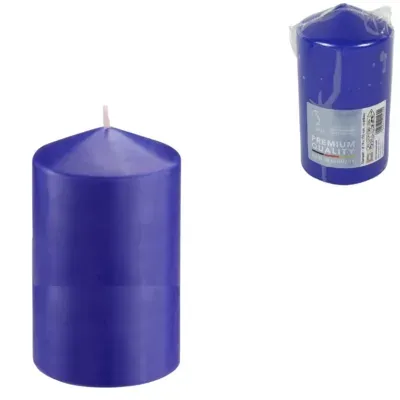 Gala stompkaars blauw 8 x 15 cm | 8 stuks