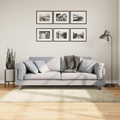 VidaXL Vloerkleed pamplona shaggy hoogpolig modern 120x170 cm goud