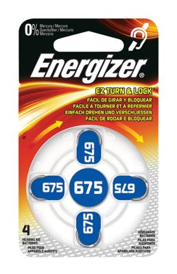 ZA675 Knoopcel Zink-lucht 1.4 V 635 mAh Energizer Hearing Aid PR44 4 stuk(s)