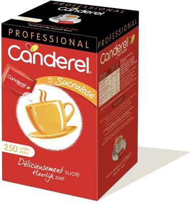 Canderel suikertablets 0,085 g, sucralose, doos van 250 stuks