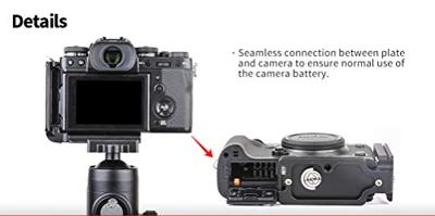 SUNWAYFOTO PFL-XT3 QR L Plaat/Beugel voor Fuji X-T3 Camera ARCA Compatibel Sunway XT-3