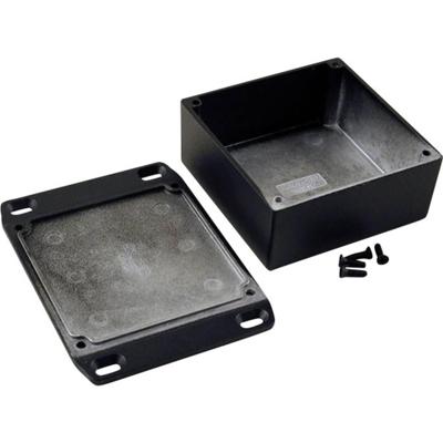 Hammond Electronics 1590YFLBK Universele behuizing 92 x 92 x 42 Aluminium Zwart 1 stuk(s)