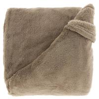 Plaid Justin 200x150 cm taupe Unique Living - Unique living - thumbnail