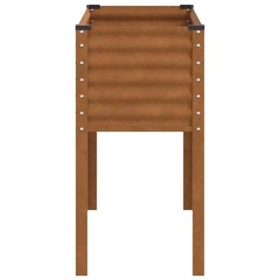 VidaXL Plantenbak 100x41x90 cm weervast staal