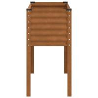 VidaXL Plantenbak 100x41x90 cm weervast staal - thumbnail