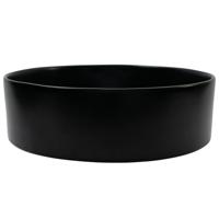 Wiesbaden Link opzetwastafel rond 400x145 zwart - thumbnail