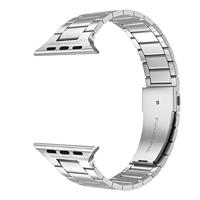 Stalen schakelband - Zilver - Geschikt voor Apple watch 38mm / 40mm / 41mm / 42mm - thumbnail