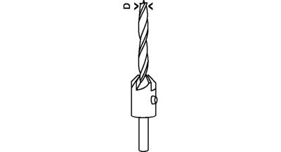 Bosch Accessoires Houtspiraalboor met verzinkboor 12 mm 1st - 2608596397