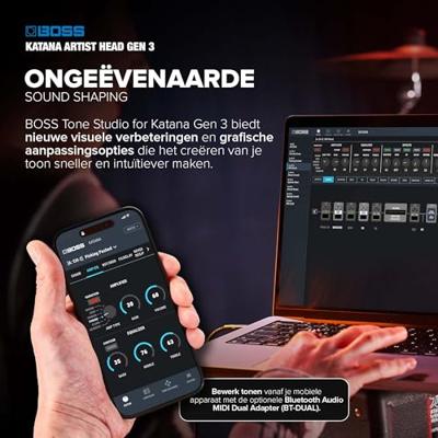 Boss Katana Artist Head Gen 3 100 Watt gitaarversterker top