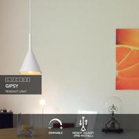 Lucide GIPSY - Hanglamp - Ø 16,5 cm - 1xE27 - Wit - thumbnail