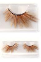 Wimpers veertjes bruin naturel - thumbnail