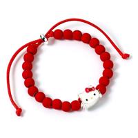 Hello Kitty Bracelet red beads with Hello Kitty Charm 21 cm - thumbnail