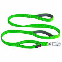 Halti BRIG Veiligheidslijn voor Honden - Kleurgecodeerde Hondenriem met Ultrasterke Clip, Reflecterende en Gewatteerde Handvatten en D-ring, Ontworpen voor Grote Honden (1,5 m Lang, Neon Groen) - thumbnail