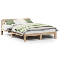 Bedframe zonder matras massief grenenhout 150x200 cm - thumbnail