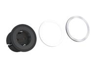 Bachmann 4953465 Inbouwstekkerdoos 1-voudig Zwart Randaarde stekker 1 stuk(s) - thumbnail