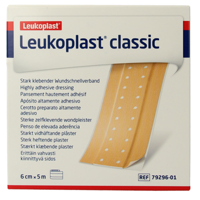 Leukoplast Classic 5m x 6cm 1 Stuks Leukoplast Classic 5m x 6cm 1 Stuks