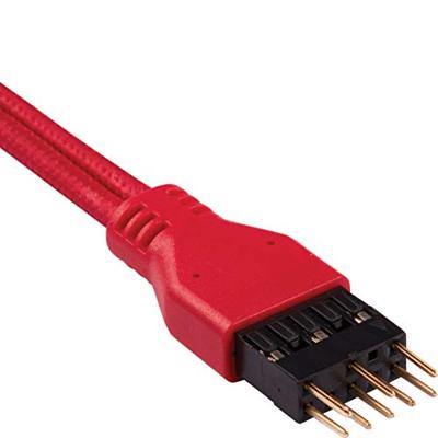 Corsair Premium verlengkabel voor voorpaneel, met ommanteling, rood