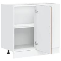 Spoelbakonderkast Lucca bewerkt hout gerookt eikenkleurig - thumbnail