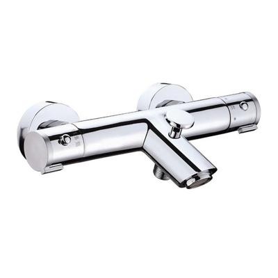 Sanimar Lugano Bad/Douchethermostaat 27.2x14.6 cm Messing Chroom