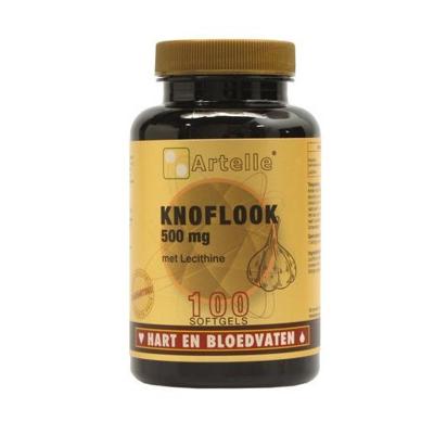 Artelle Knoflook 500mg + 250mg lecithine 100 Softgels Artelle Knoflook 500mg + 250mg lecithine 100 Softgels