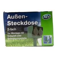 REV 0595004555 Buitenstopcontact Groen Randaarde stekker 1 stuk(s) - thumbnail