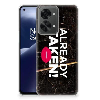 OnePlus Nord 2T | Siliconen hoesje | met naam Already Taken Black OnePlus Nord 2T | Siliconen hoesje | met naam Already Taken Black