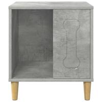 vidaXL Hondenhuis Beton 44 x 42 x 49 cm Bewerkt hout, Woonkamer, Rechthoekig Minimalistisch Ontwerp, Multifunctionele Opslag, Duurzame Materialen, Moderne Esthetiek, Praktische Oplossingen - thumbnail