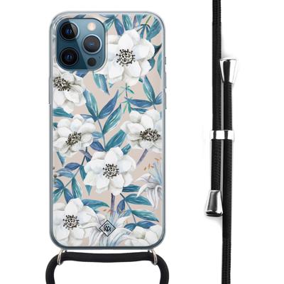 iPhone 12 Pro Max hoesje met koord - Touch of flowers