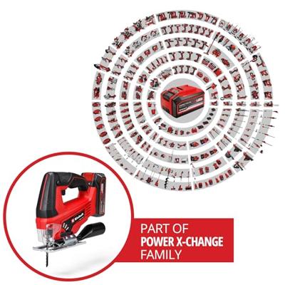 Einhell TC-JS 18/70 Li (1x2,5Ah) Power X-Change 4321280 Accu-decoupeerzaag 18 V 2.5 Ah Aantal meegeleverde accus: 1
