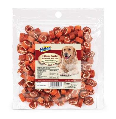 HILTON Sushi Rolls duck with fish - Hondensnack - 500 g