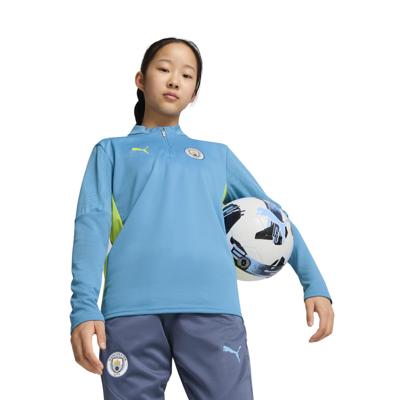 Manchester City 1/4-Zip Trainingspak Junior 2024/2025 - Maat 152 - Kleur: Lichtblauw | Soccerfanshop