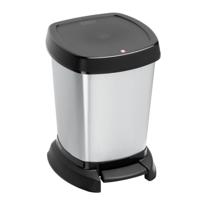 Rotho paso pedaalemmer 6l zilver/metallic - thumbnail