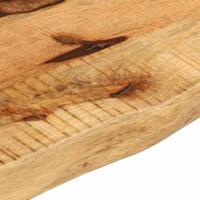 Tafelblad met natuurlijke rand 40x20x2,5 cm massief mangohout - thumbnail