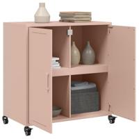 Dressoir 68,5x39x72 cm staal roze - thumbnail
